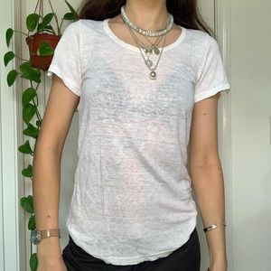 WHITE ISABEL MARANT TEE